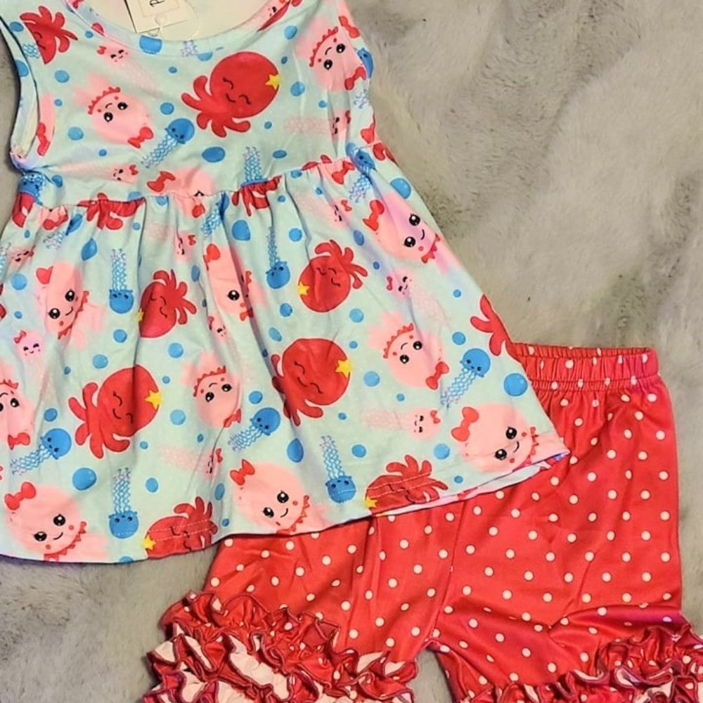 Shorts Set - Milk Silk